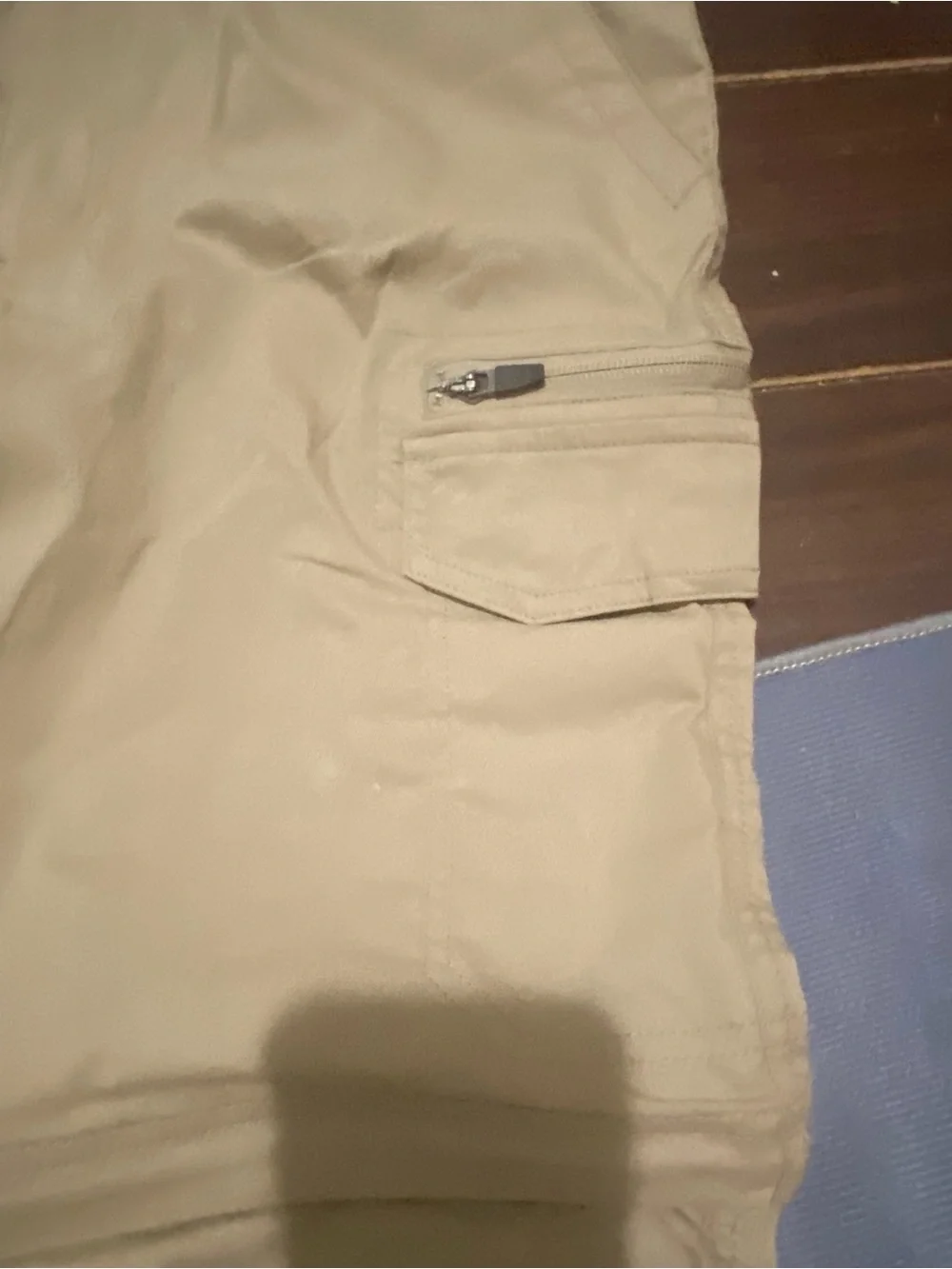 BC Clothing Men's Convertible Pants Hiking Cargo Belted, Tan, Size: M x 32